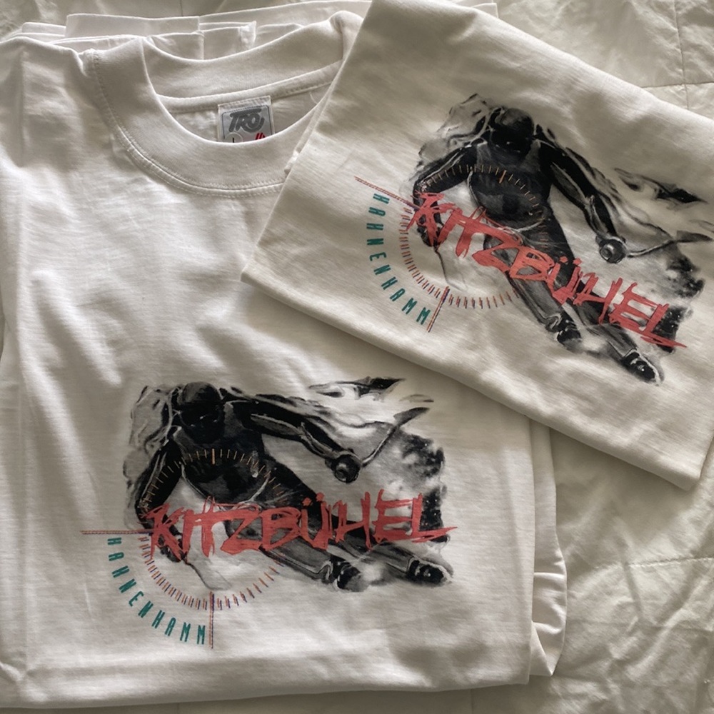 ⛷️Kitzbühel Hahnenhamm Austria Ski Shirts - 2 available - UNISEX - NEW🎿